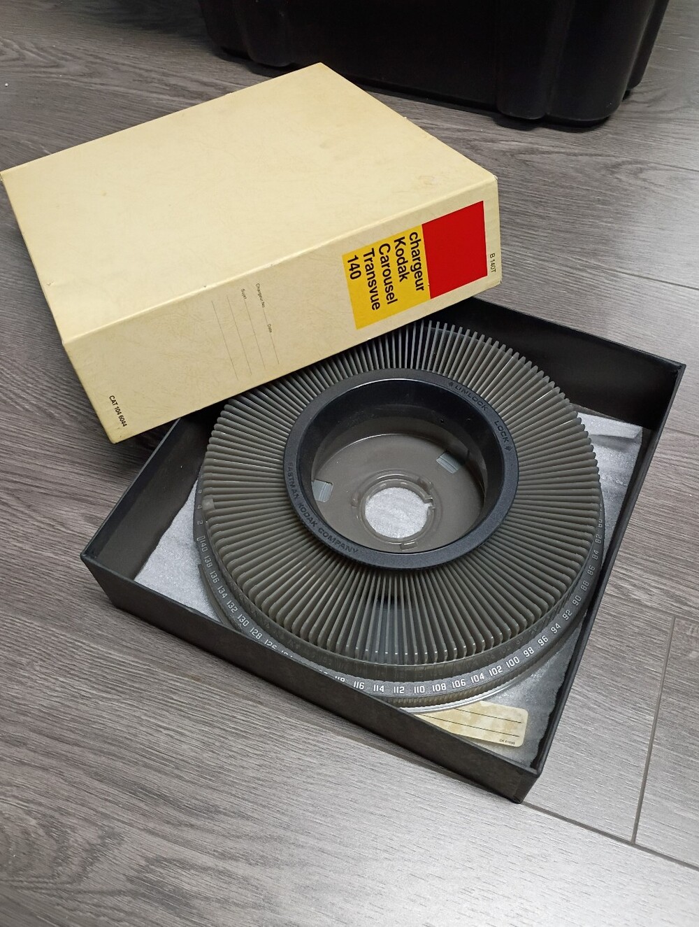 Kodiak Grey 140-Slot Slide Carousel